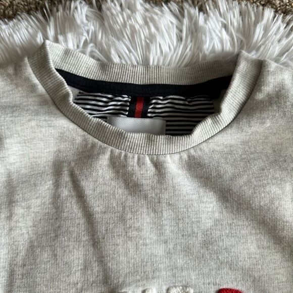 Denim & Flower Sweatshirt Top Wake The Dream Red White Blue Womens Size Small - Picture 5 of 7